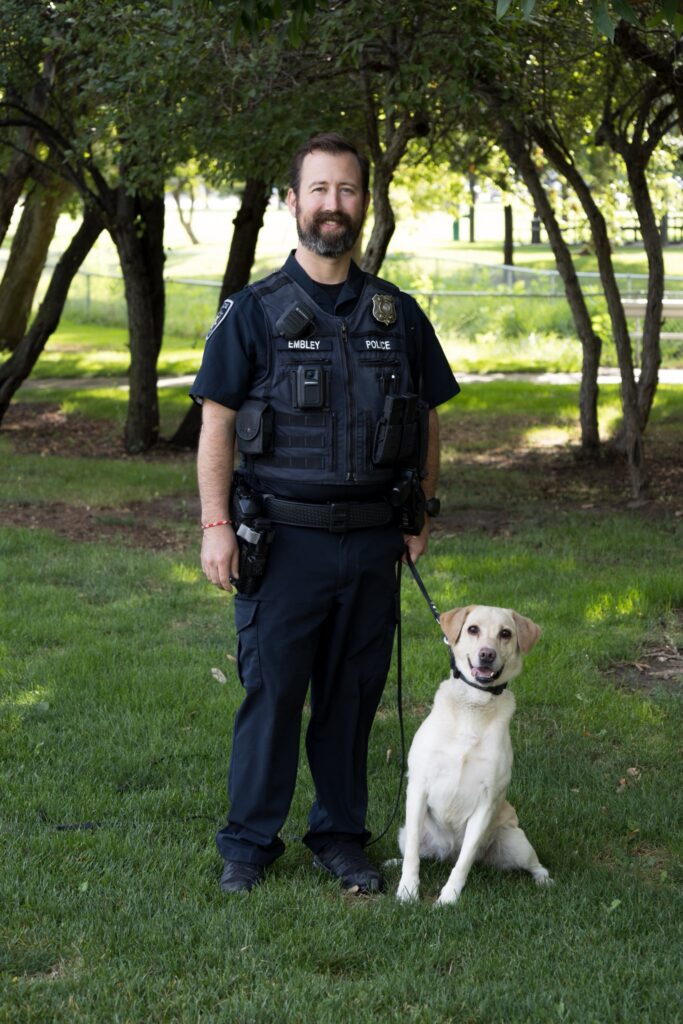 Officer Embley and Maggie